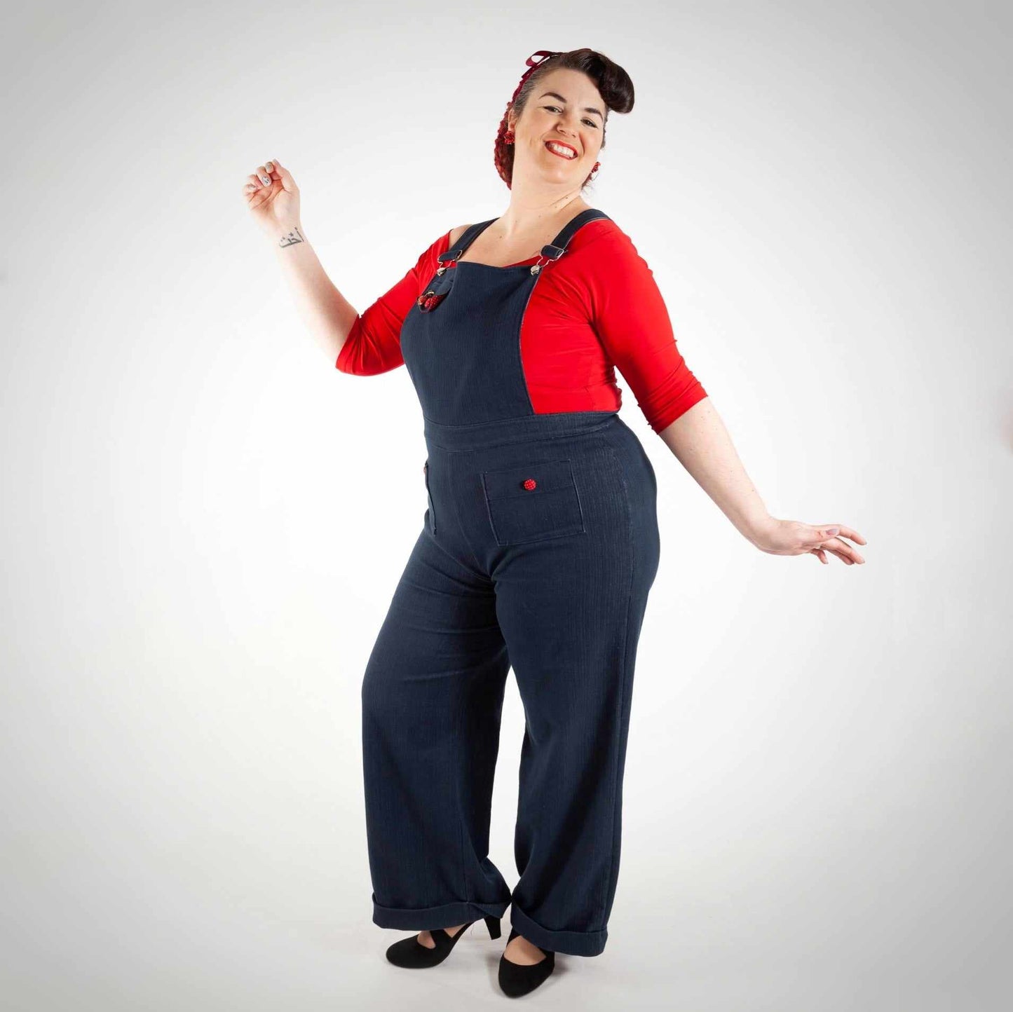 Salopette taille plus jeans