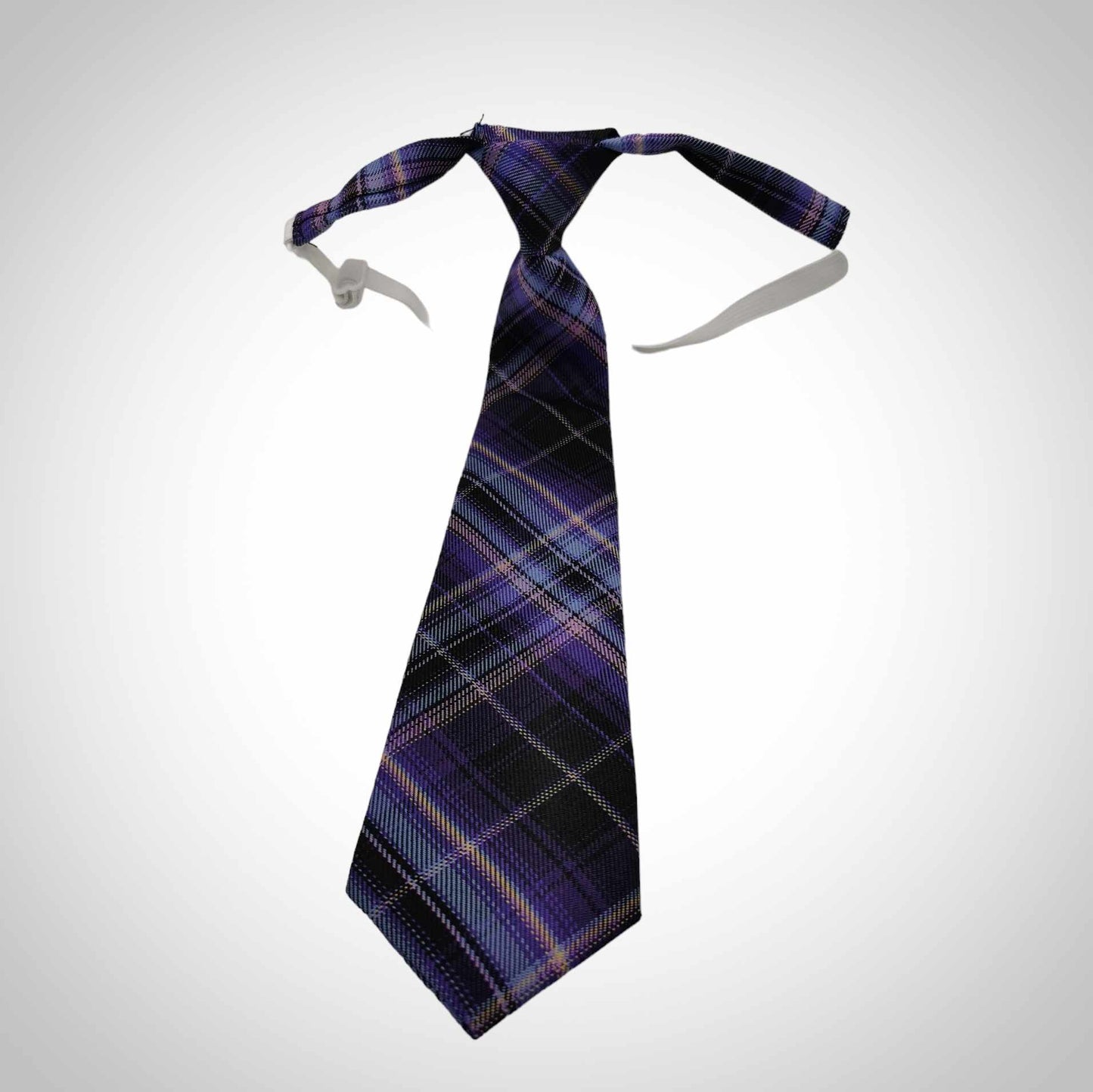 Cravatte à élastique ajustable mauve foncé