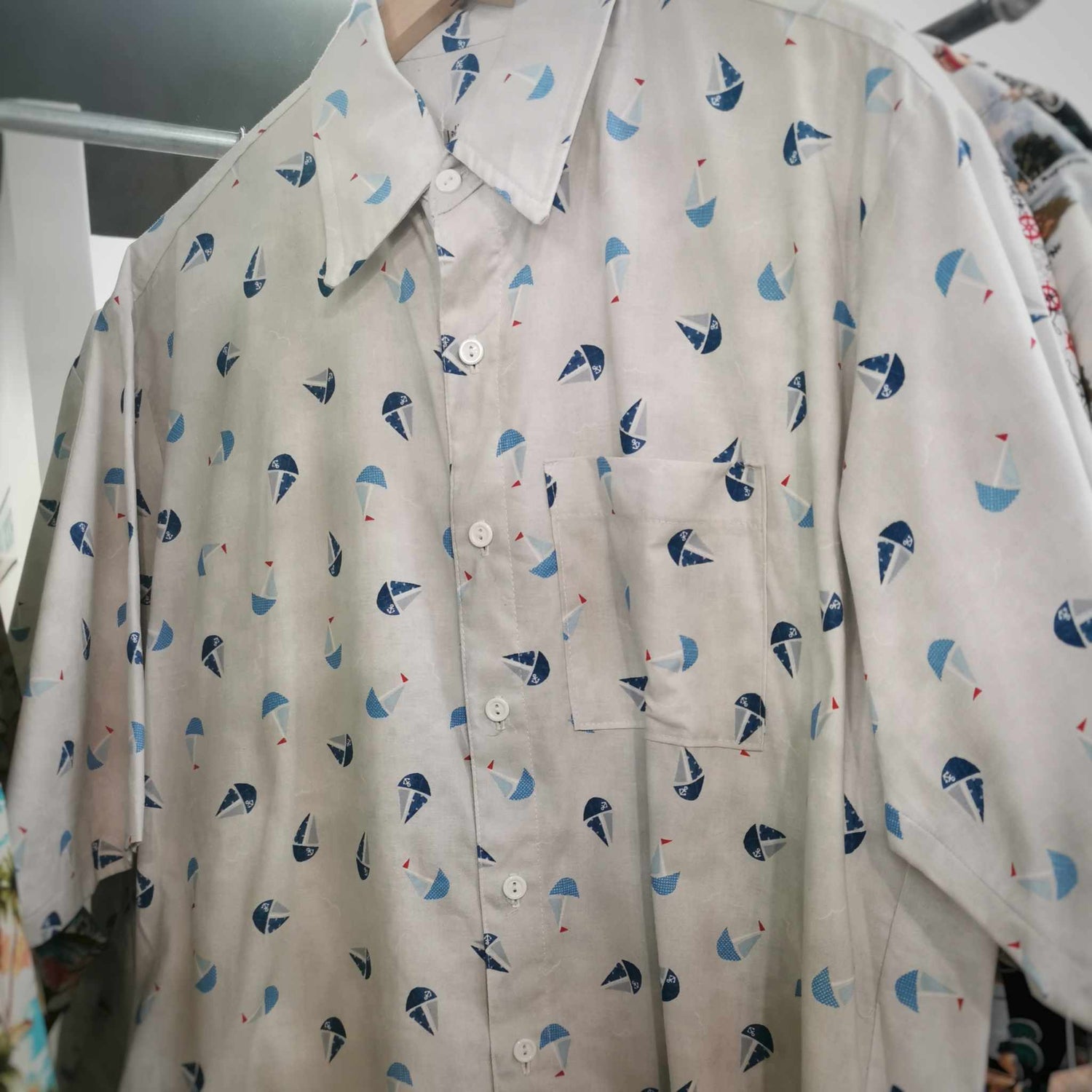 Chemise hawaienne petit bateaux
