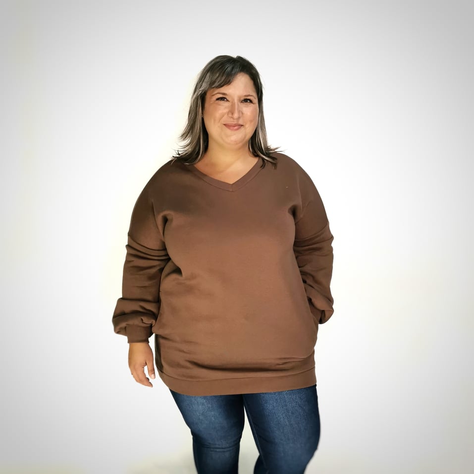 Robe/Chandail long coton ouaté