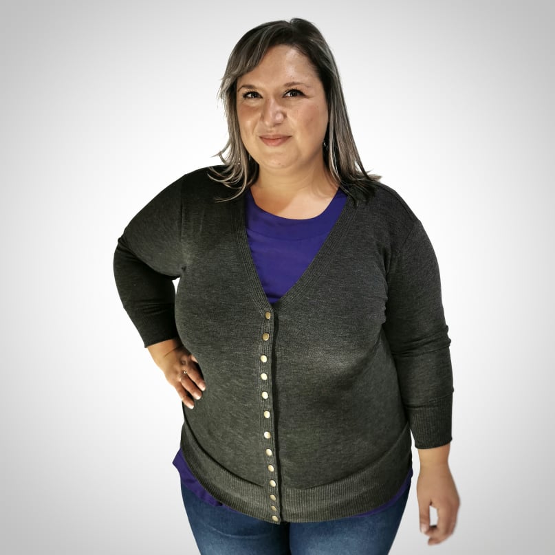 Veste à boutons pressions