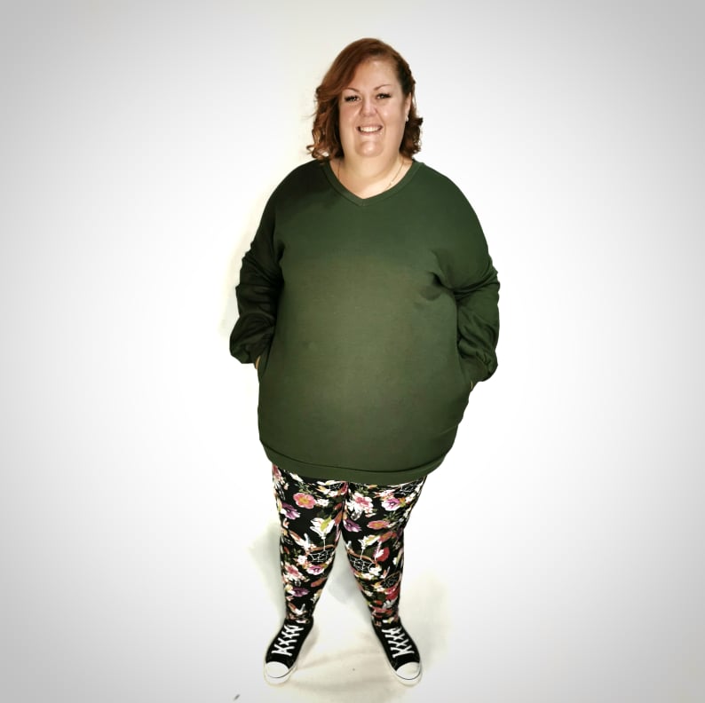 Robe/Chandail long coton ouaté