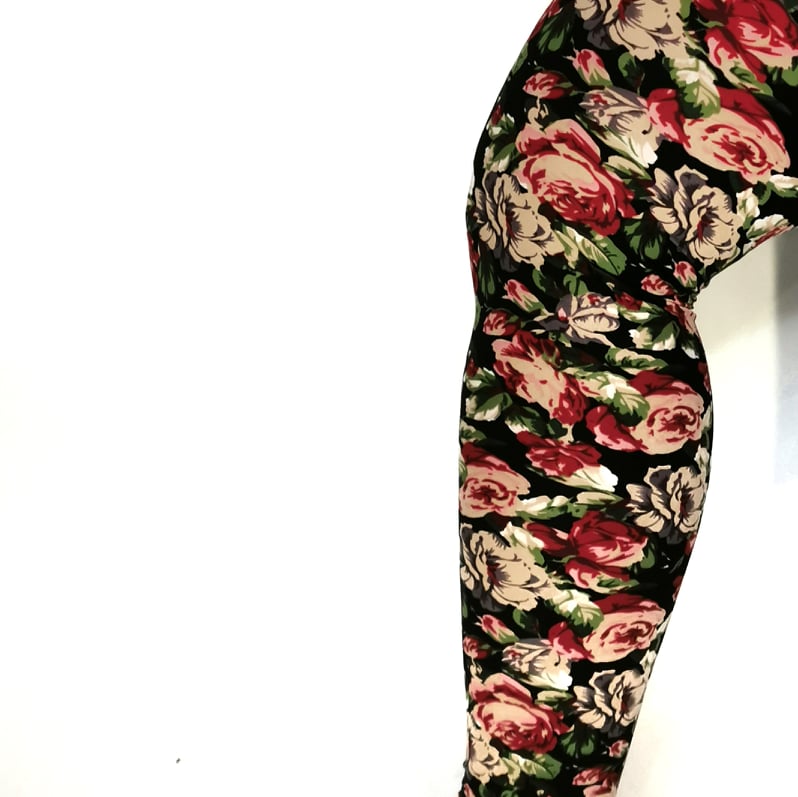 Legging fleuris vintage