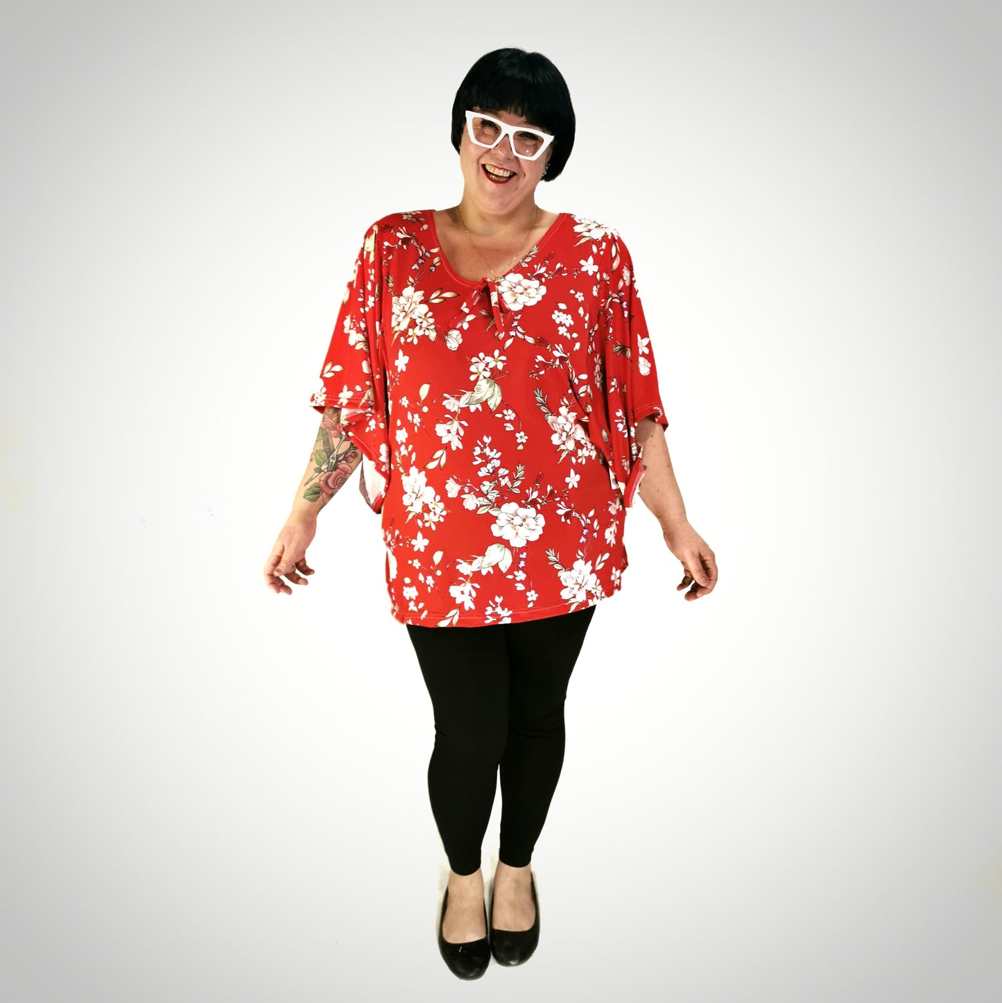 Batwing summer blouse Made in Quebec