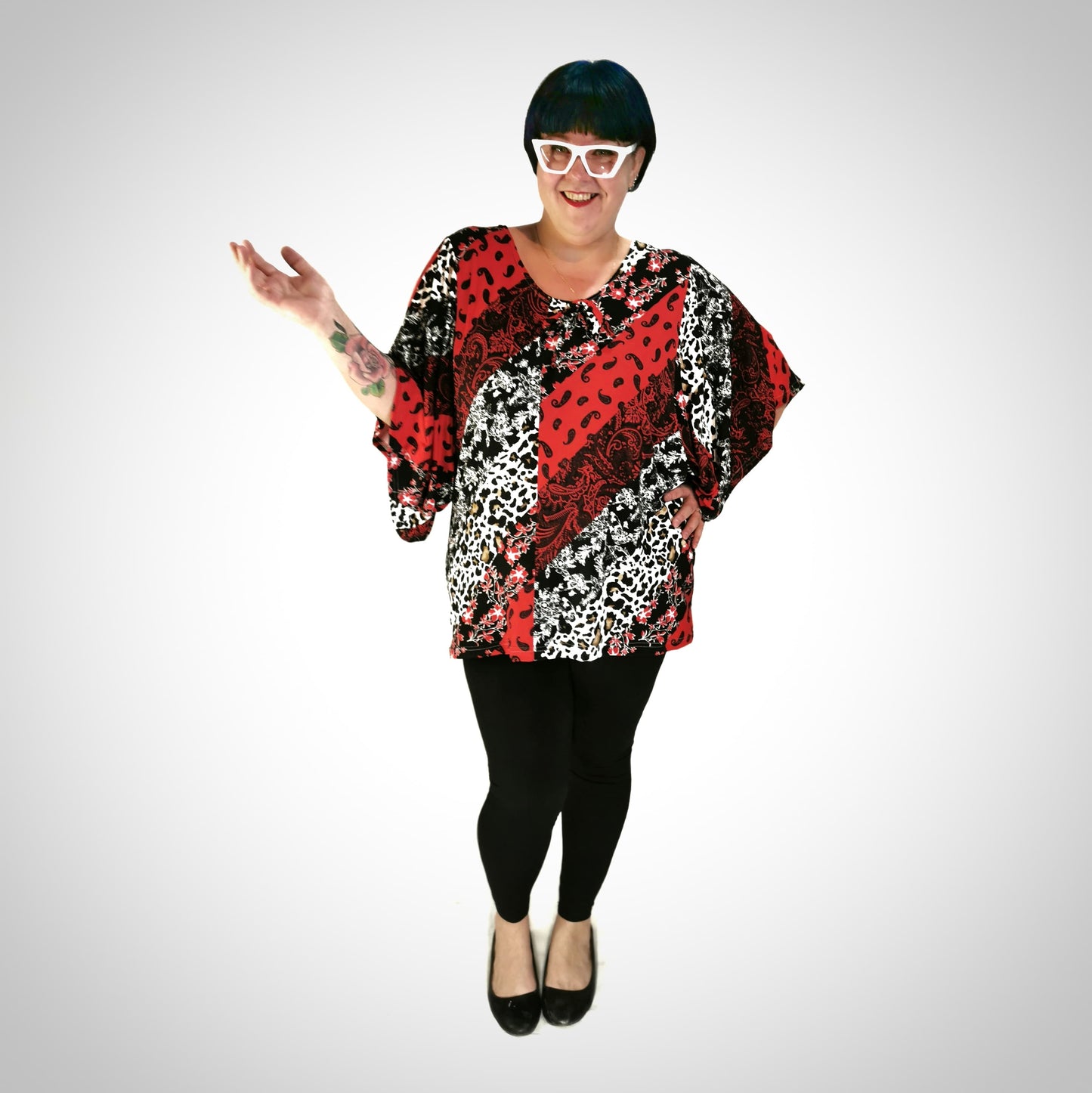 Batwing summer blouse Made in Quebec