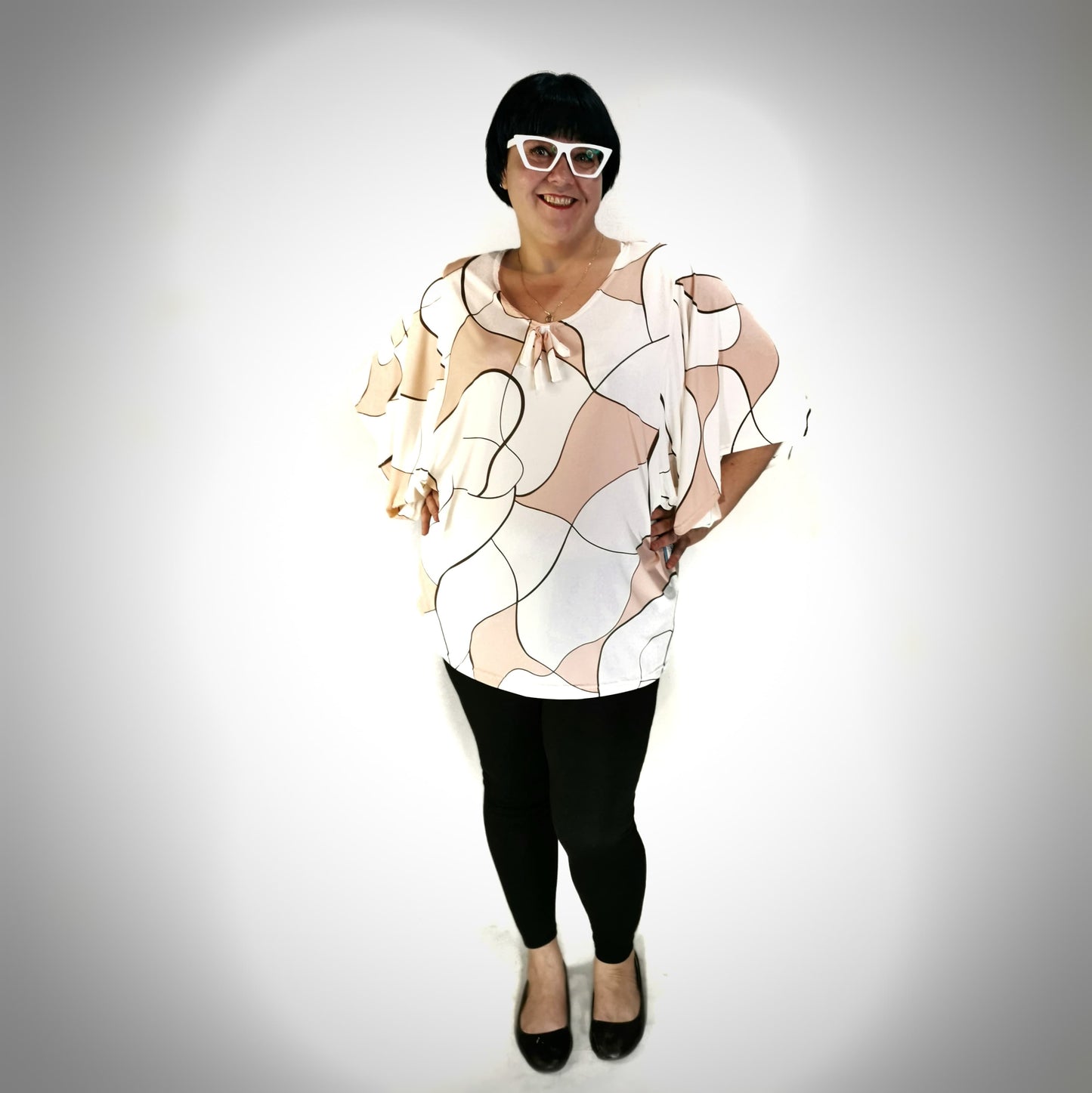 Batwing summer blouse Made in Quebec