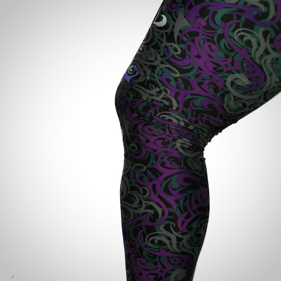 Legging tourbillon mauve
