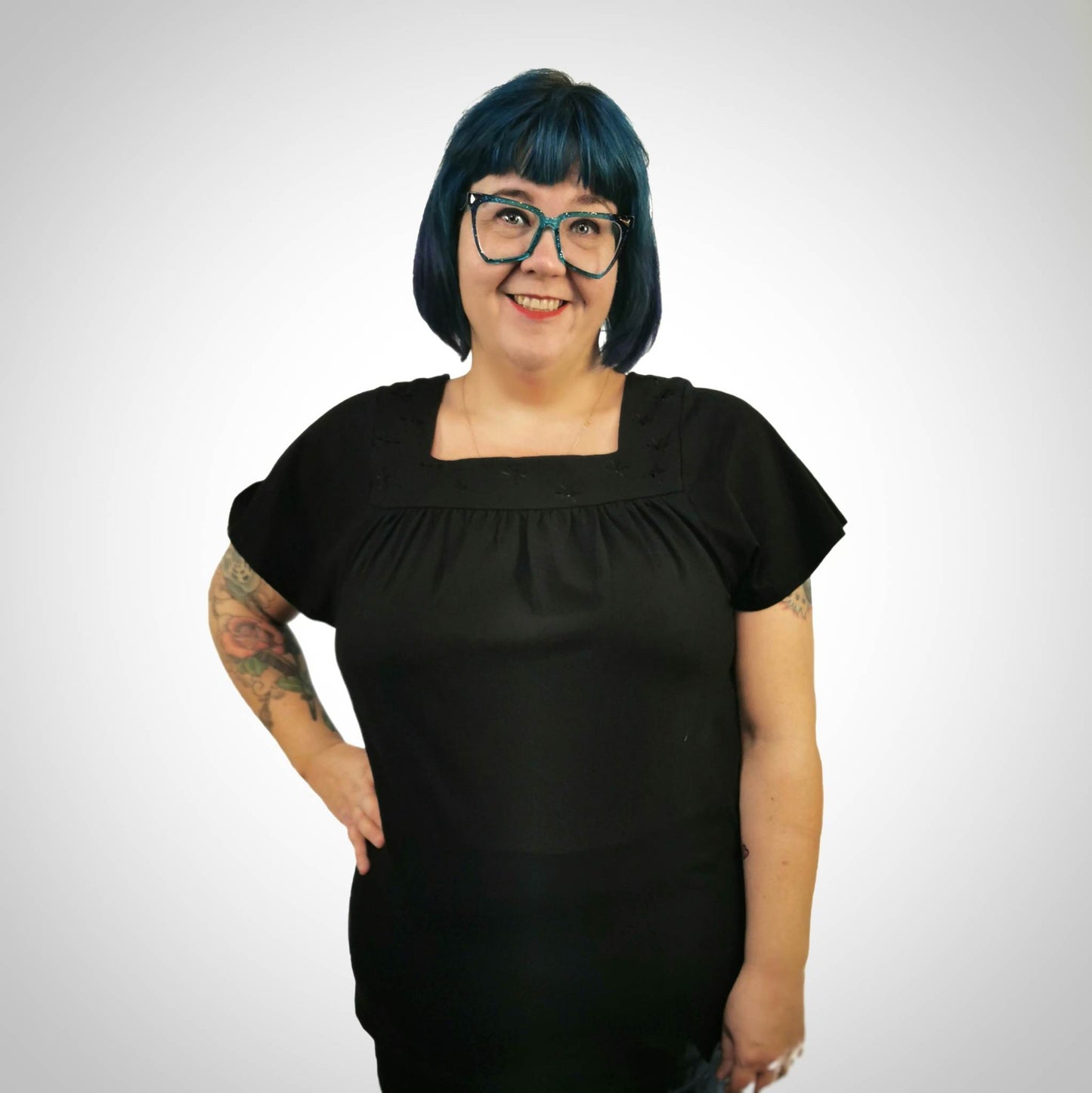 Top coton petites fleurs