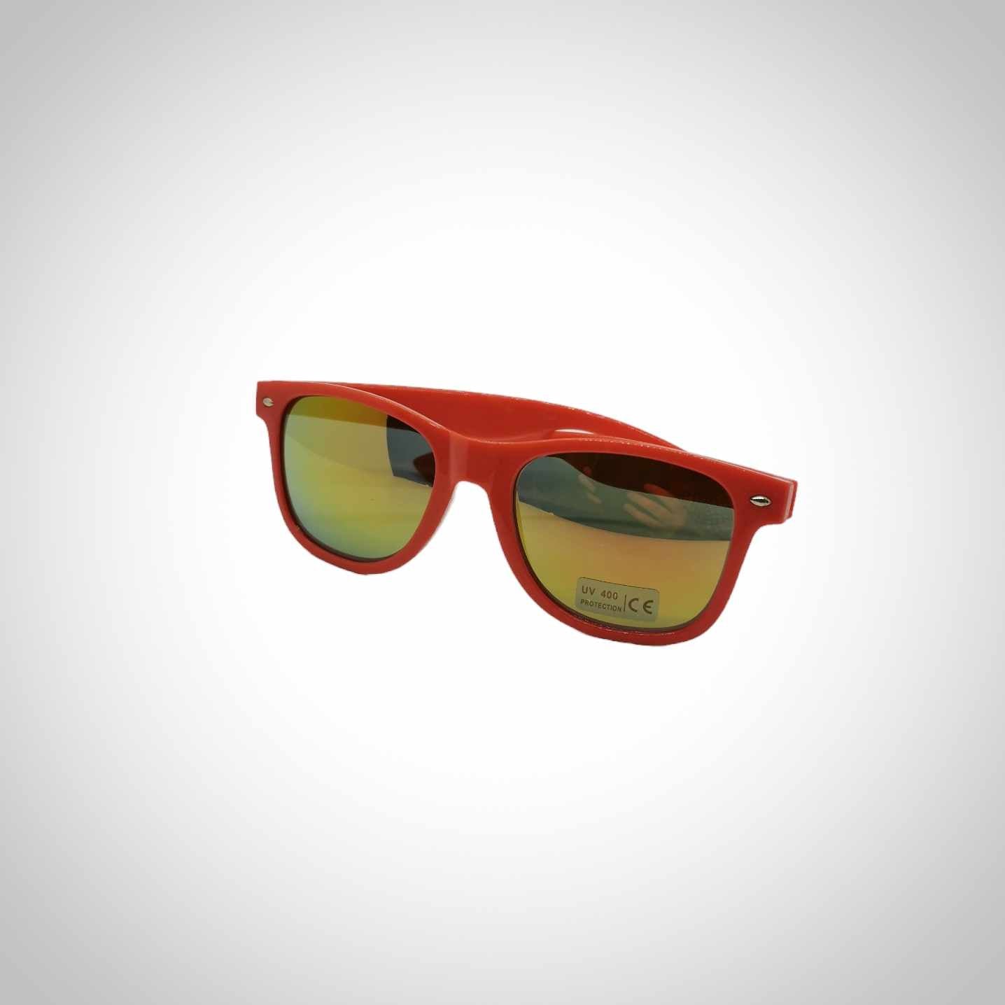 Lunettes de soleil rouge années 80