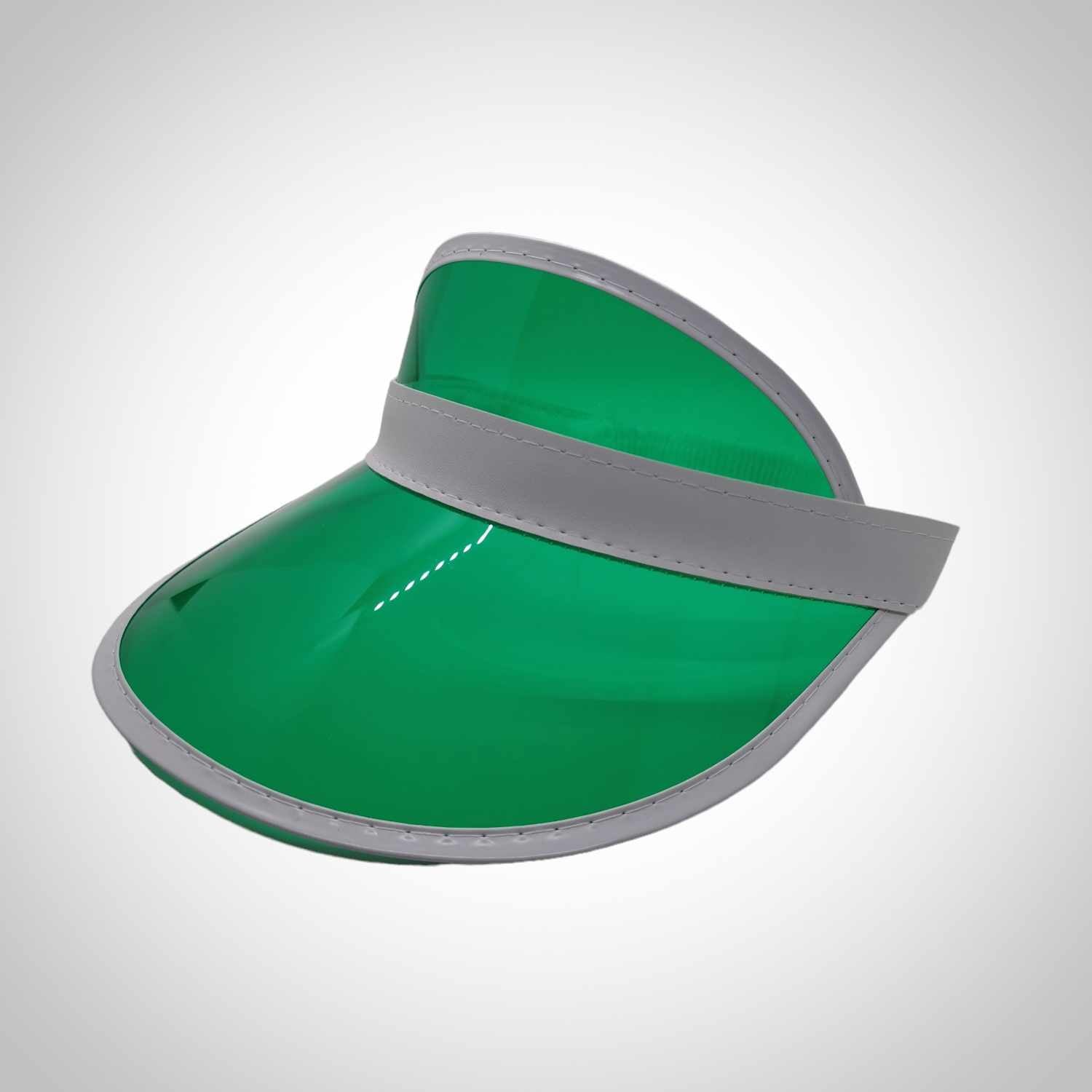 Casquette ouverte verte plastifié