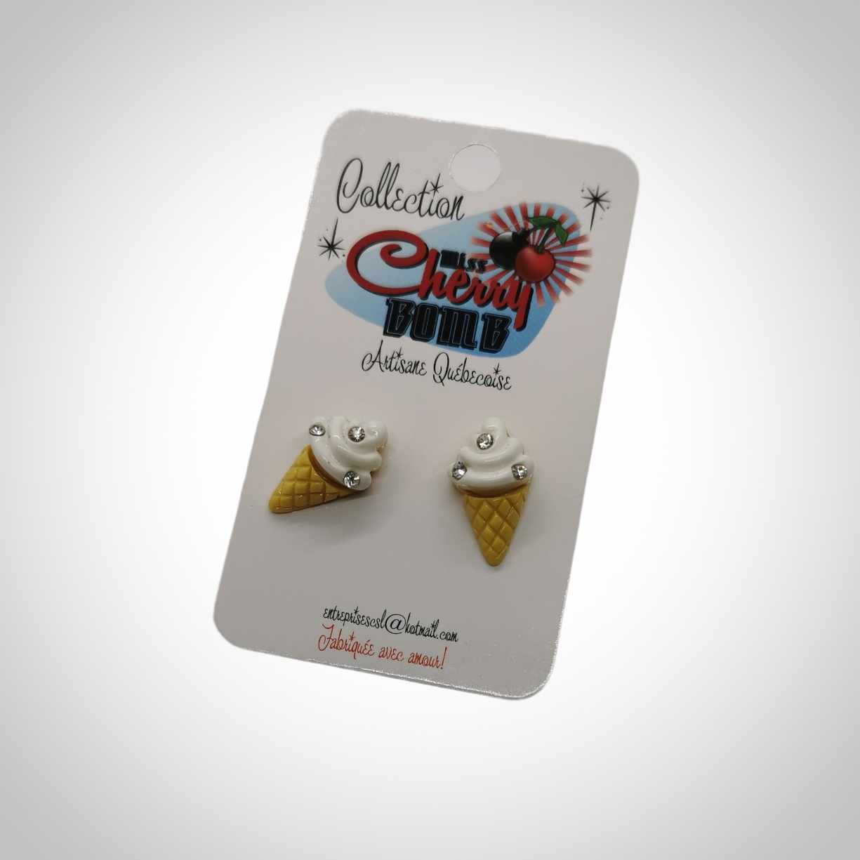 Boucles d'oreilles petits cornets