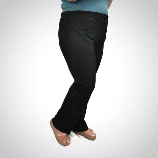 Pantalon noir 3 boutons