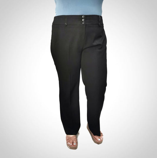 Pantalon noir 3 boutons