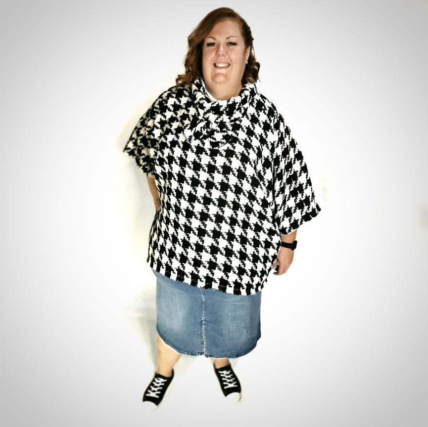 Rock'N Ronde Short Straight Poncho Made in Quebec