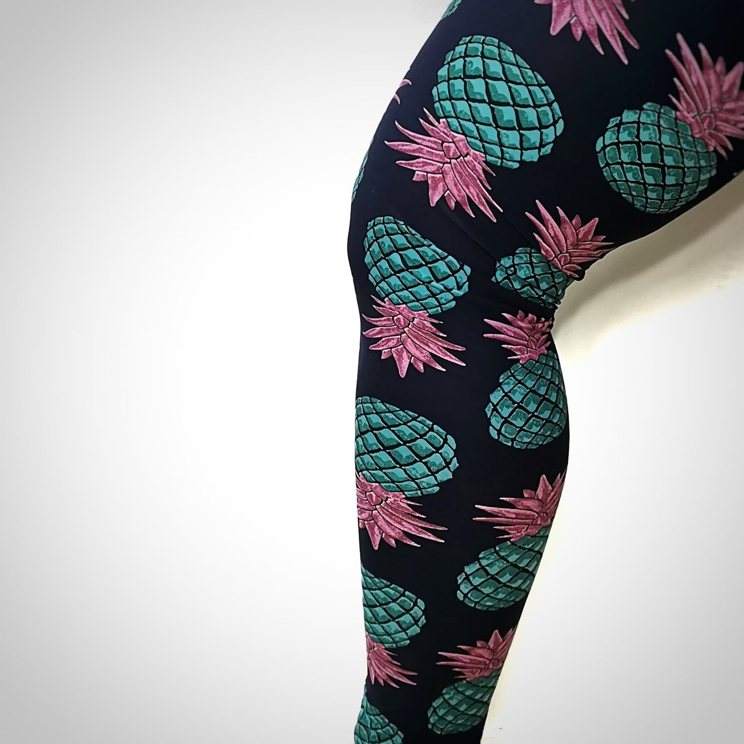 Blue pineapple leggings