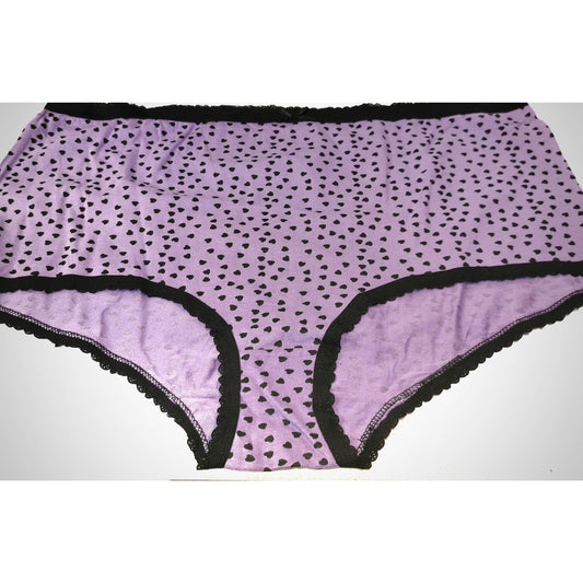 White underpants with pink polka dots