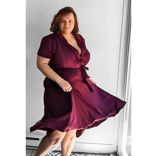 Robe aubergine