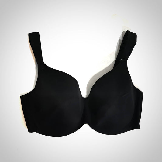 Plain black bra